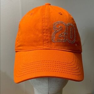 Chase Authentics Orange Rhinestone '20' Cap
